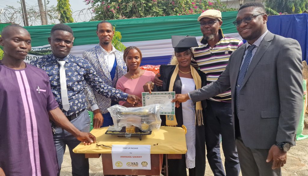 YAD AND YRA CERTIFY 62 TECH-VOC STUDENTS IN KENEMA WITH BUSINESS STARTUP KITS.